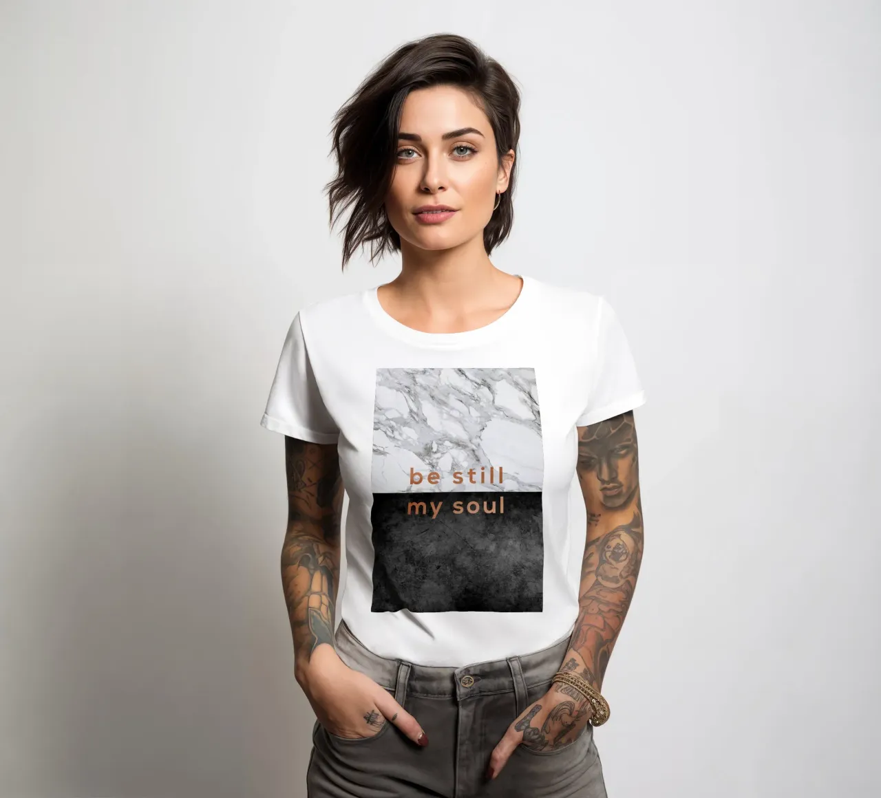 Sei still, meine Seele Frauen T-Shirt von Orara Studio