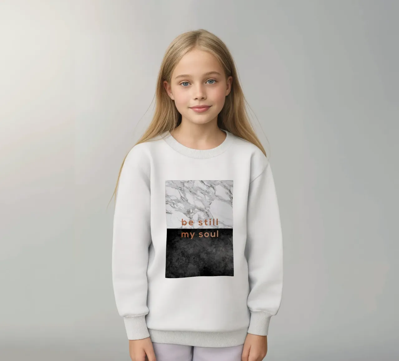 Sii tranquilla, anima mia felpa bambino da Orara Studio