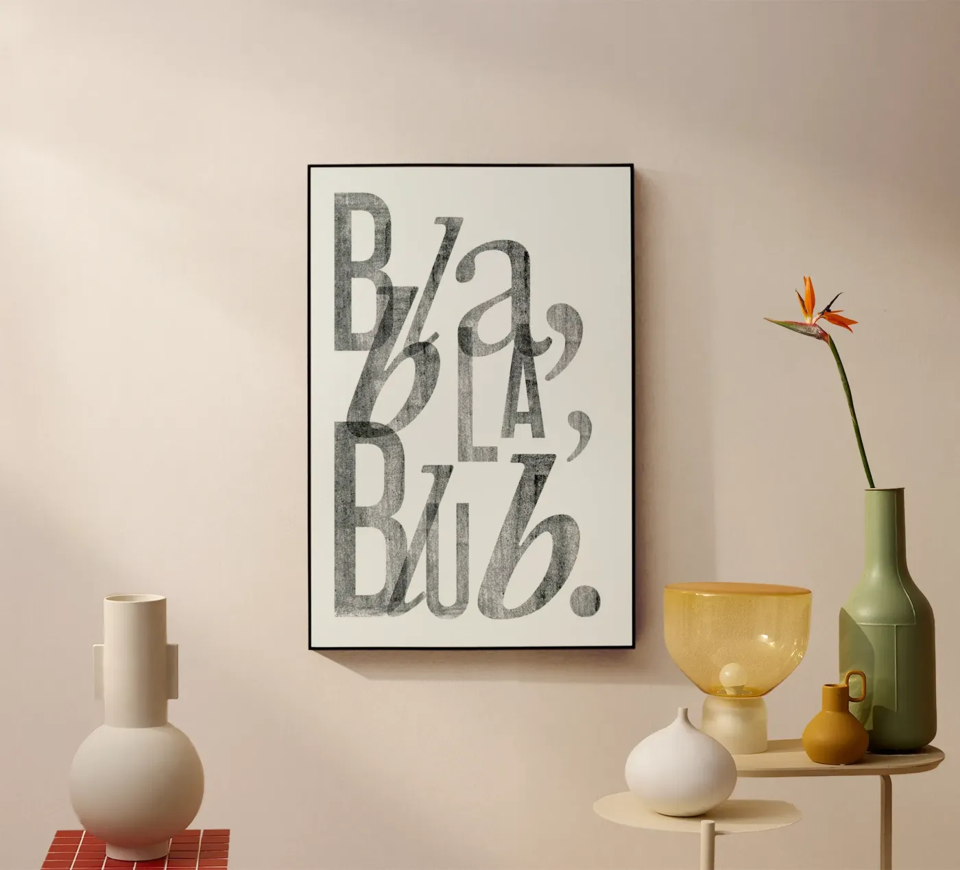 Bla Bla Acryl-Glas von typealive