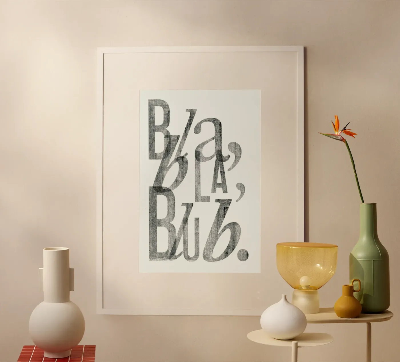 Bla Bla poster by typealive