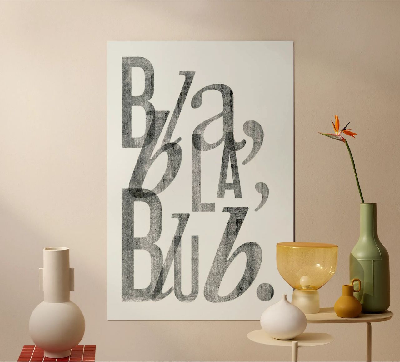 Bla Bla Poster von typealive