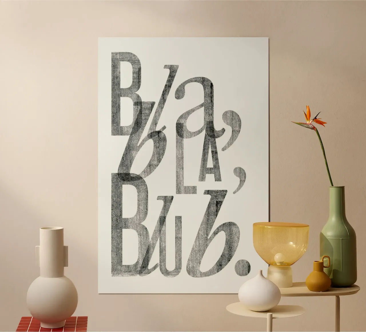 Bla Bla poster by typealive
