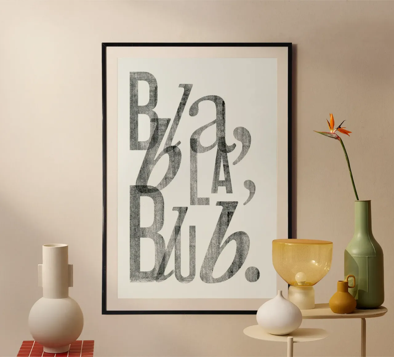 Bla Bla poster by typealive