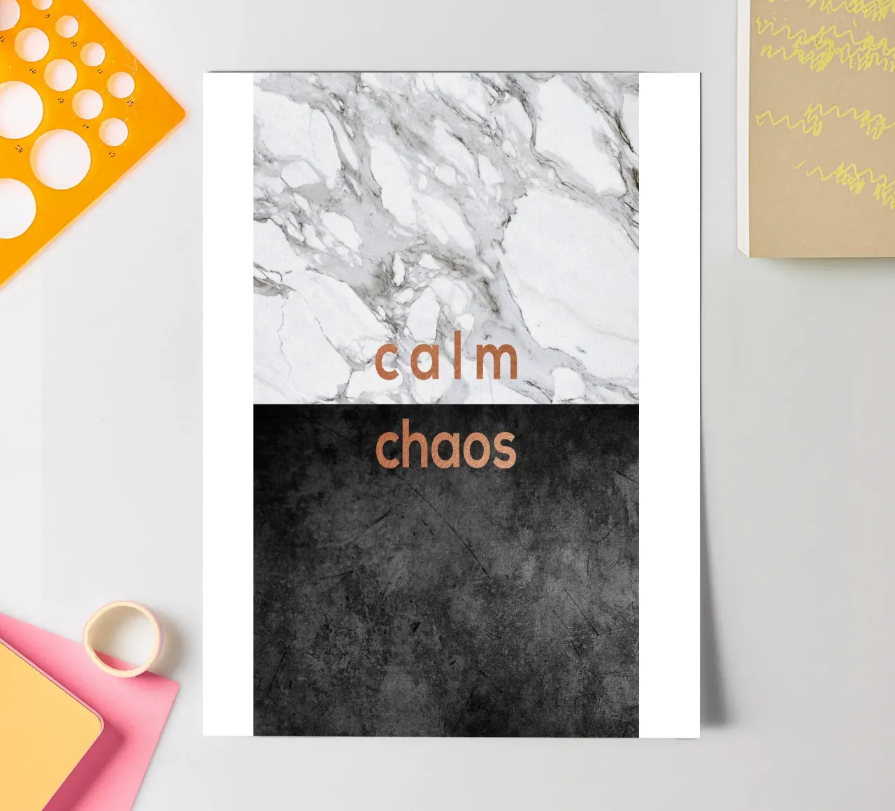 Calm Chaos sticker sheet by Orara Studio