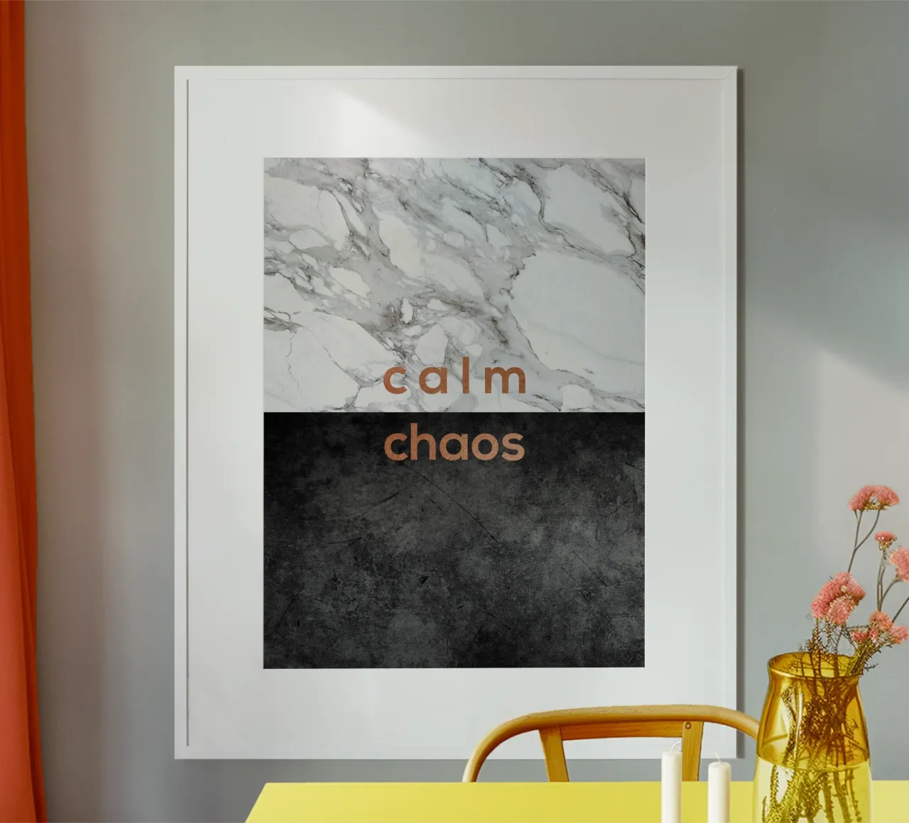 Kalm chaos poster van Orara Studio
