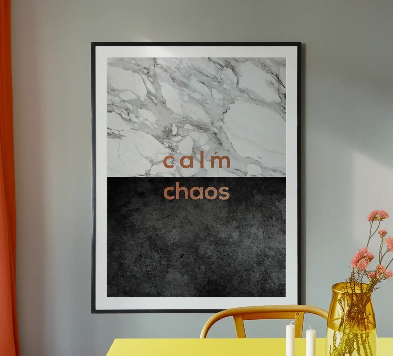 Kalm chaos poster van Orara Studio