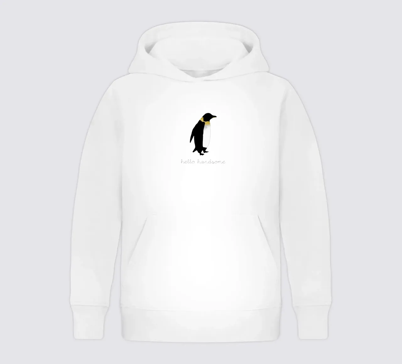 Coppia Citazione Penguin I felpa bambino con cappuccio da Orara Studio