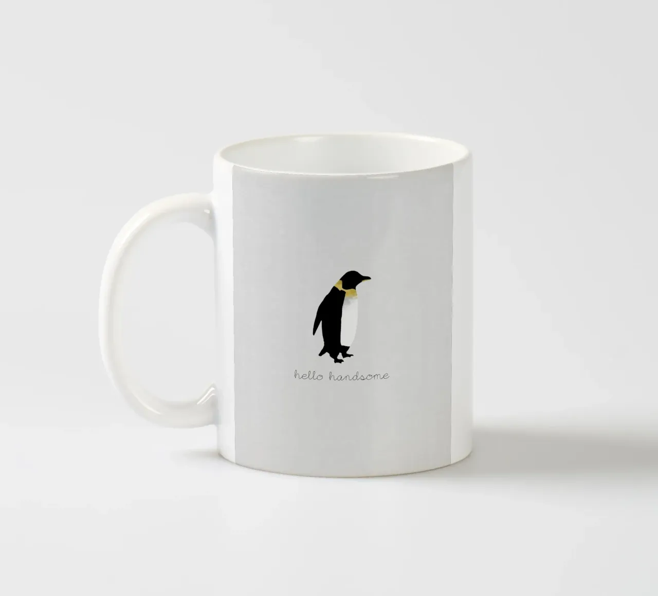 Coppia Citazione Penguin I tazza in ceramica da Orara Studio