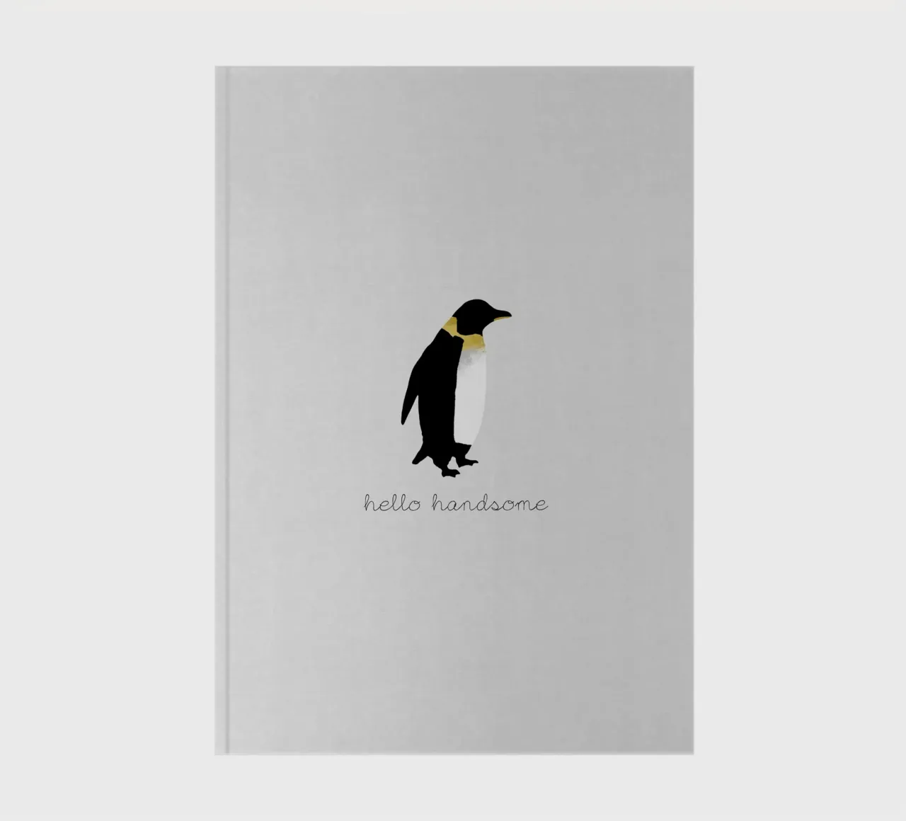Couples Quote Penguin I notebook by Orara Studio