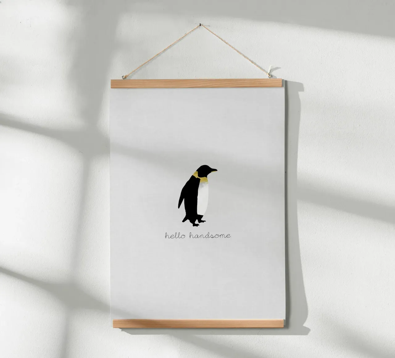 Coppia Citazione Penguin I carta hahnemühle da Orara Studio