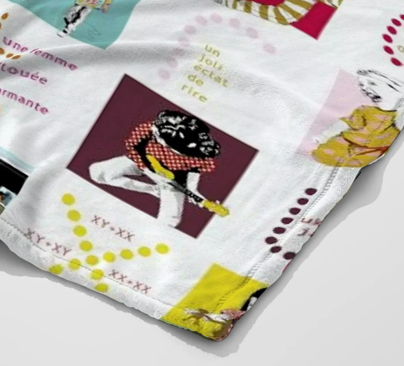 ABCDaire fleecedeken van La Belette Rose