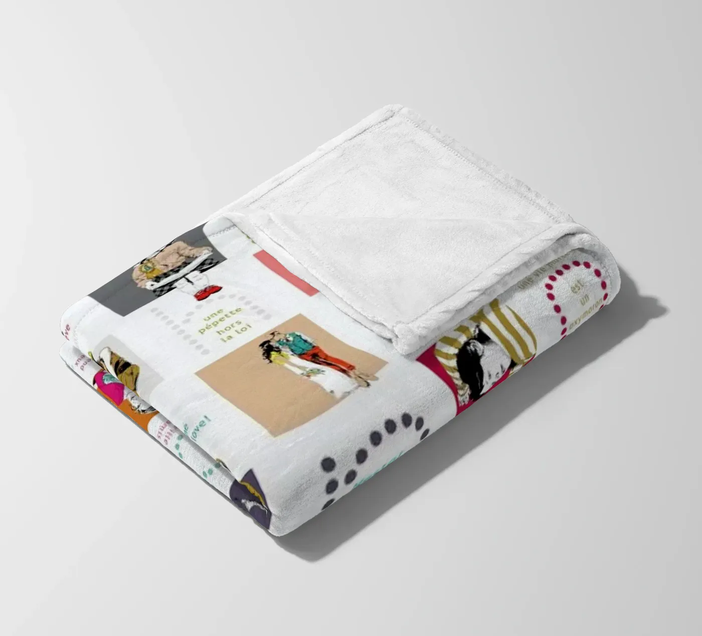 ABCDaire fleecedeken van La Belette Rose