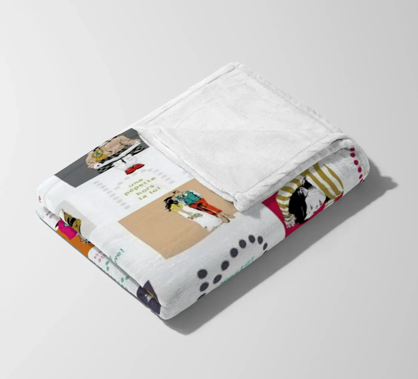 ABCDaire fleecedeken van La Belette Rose