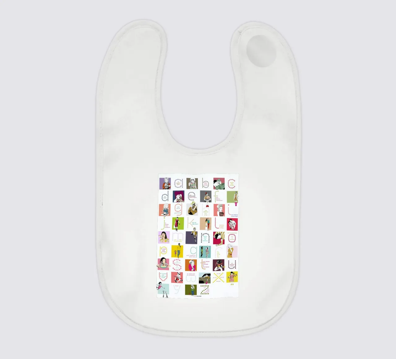 ABCDaire Babylätzchen von La Belette Rose