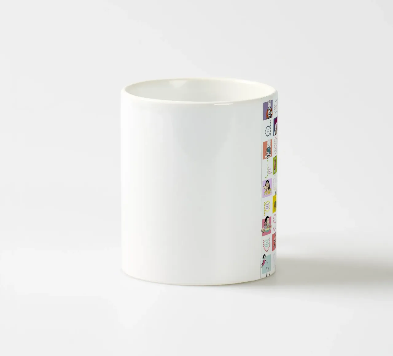 ABCDaire tazza in ceramica da La Belette Rose
