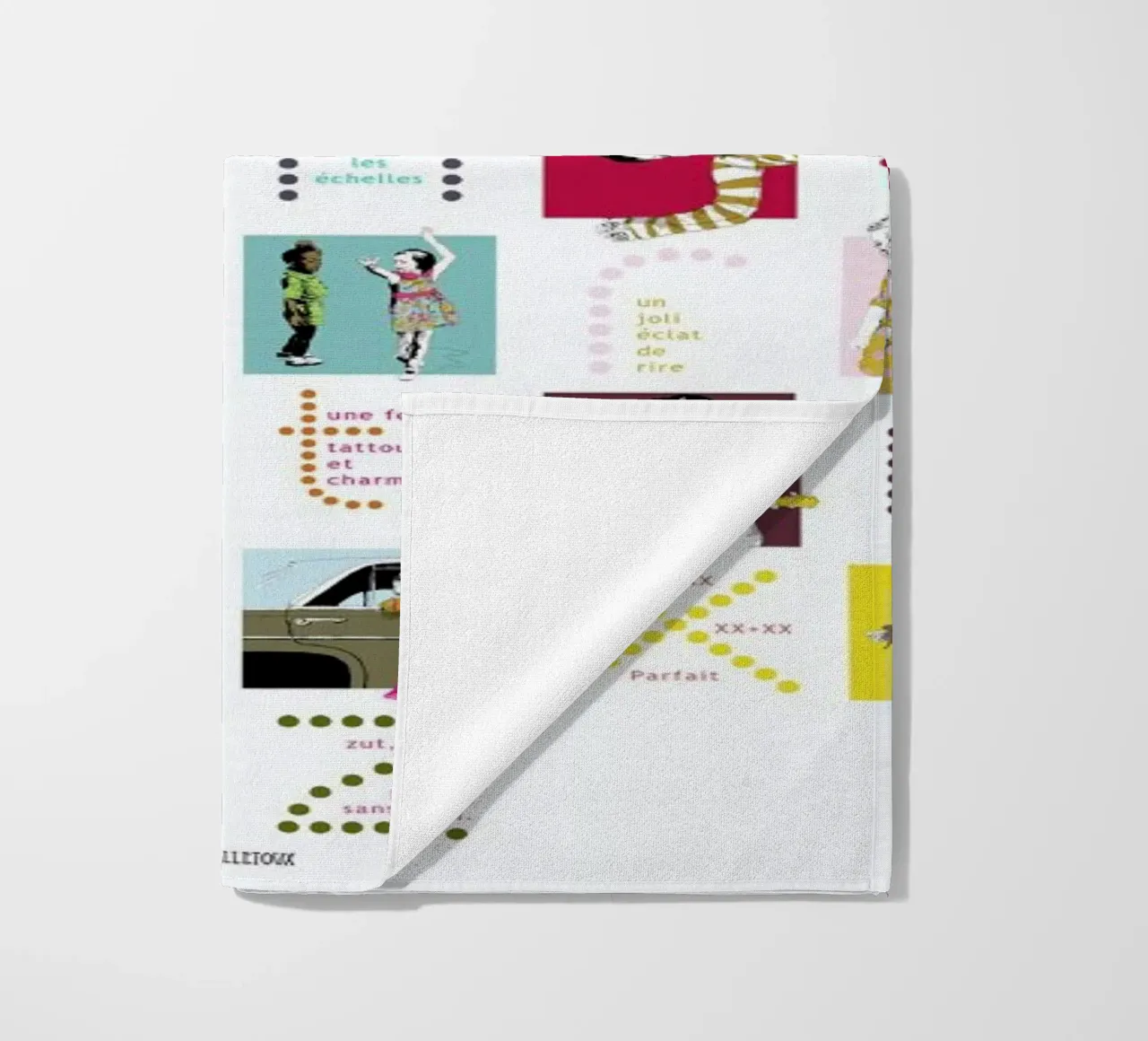 ABCDaire telo mare da La Belette Rose