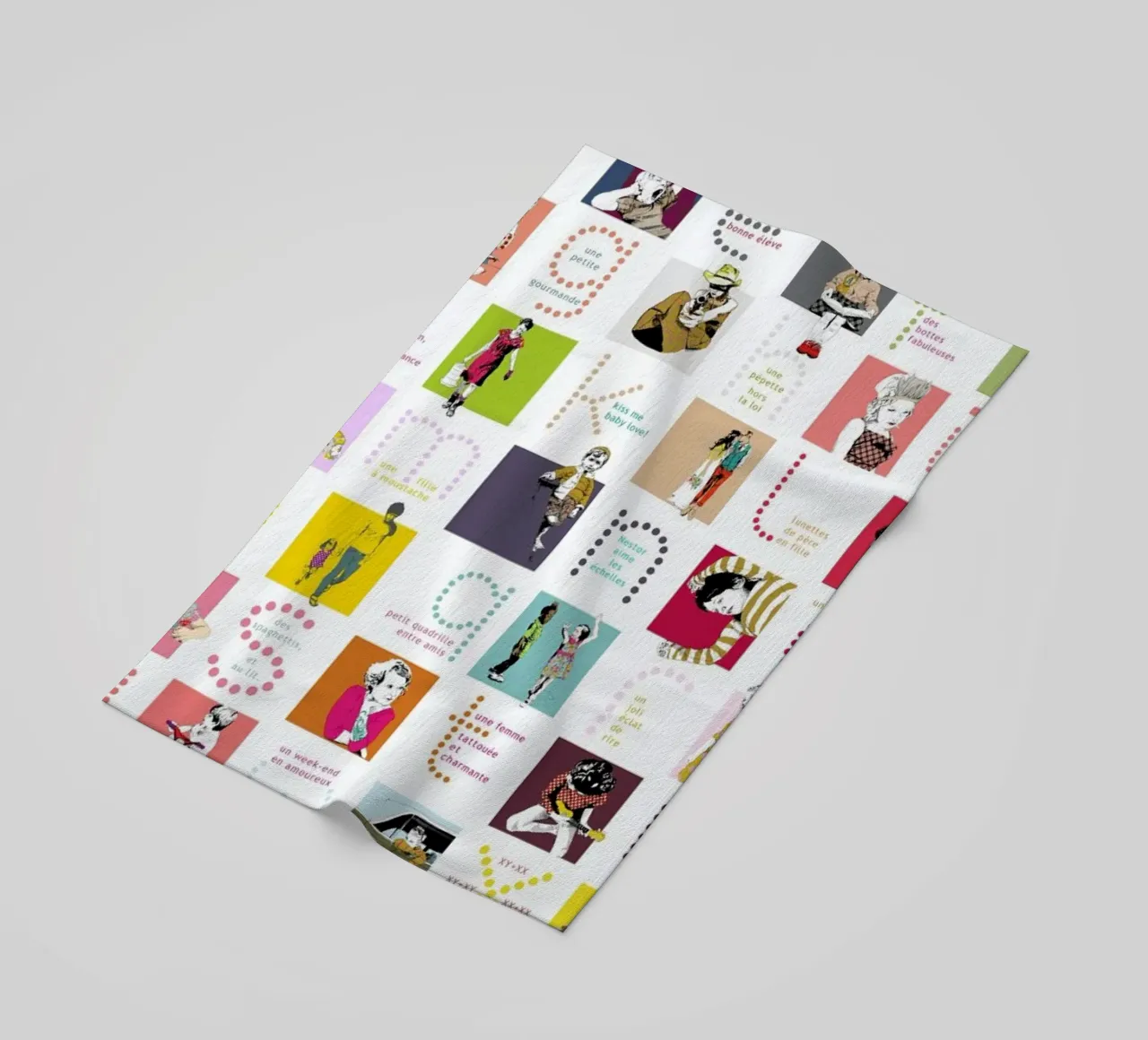 ABCDaire telo mare da La Belette Rose