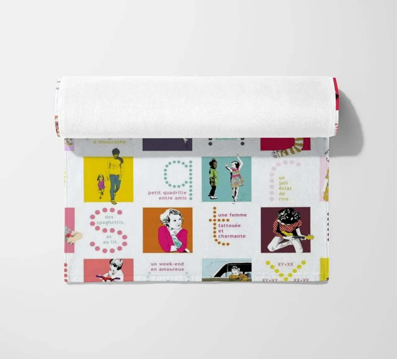 ABCDaire telo mare da La Belette Rose