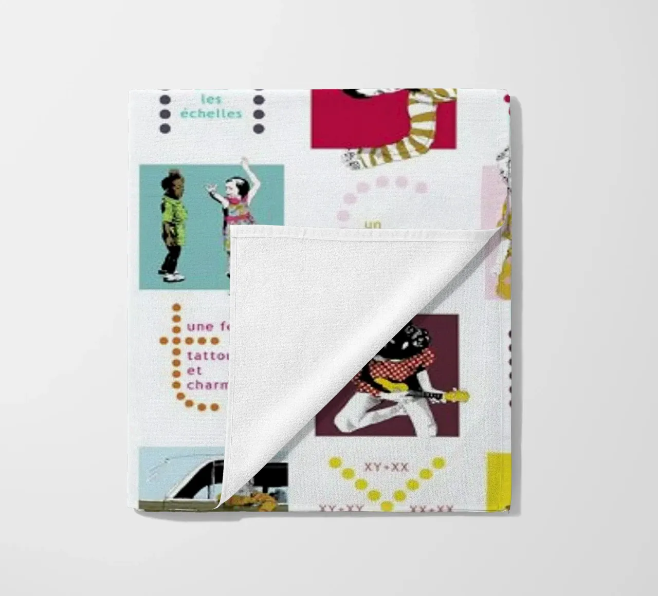 ABCDaire telo mare da La Belette Rose