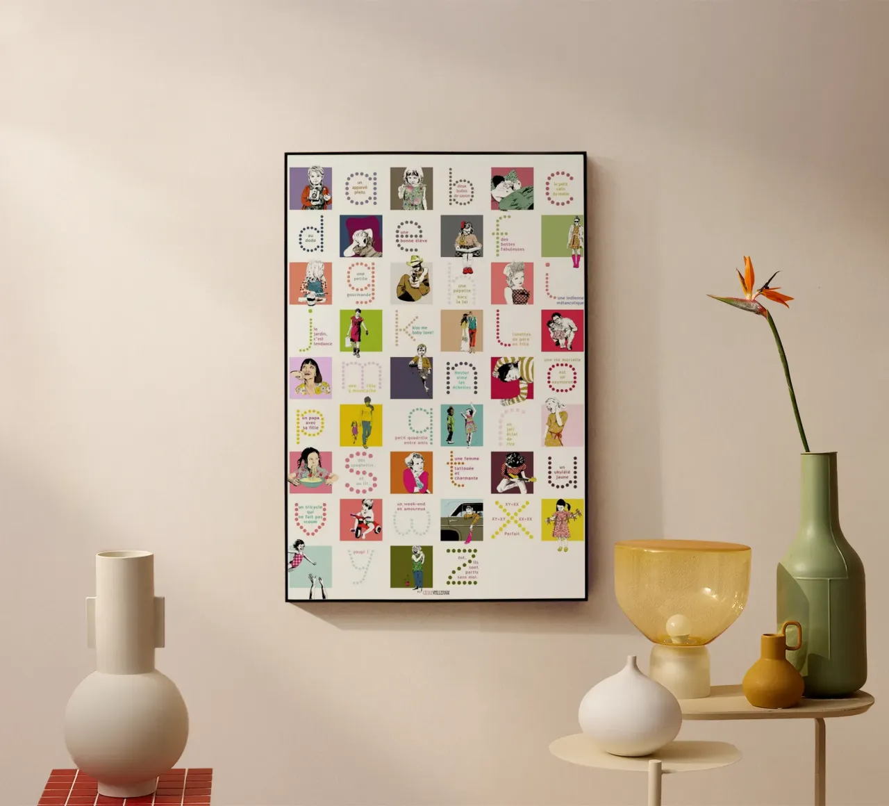 ABCDaire plexiglass da La Belette Rose