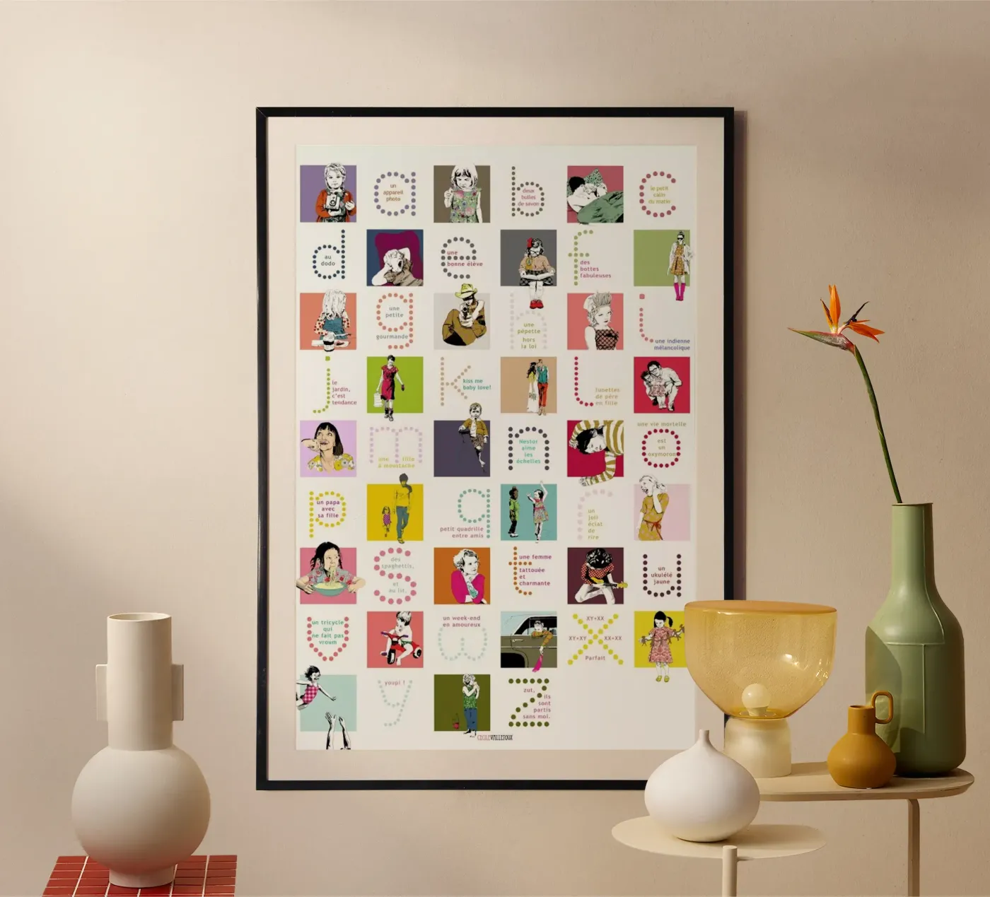 ABCDaire Poster von La Belette Rose