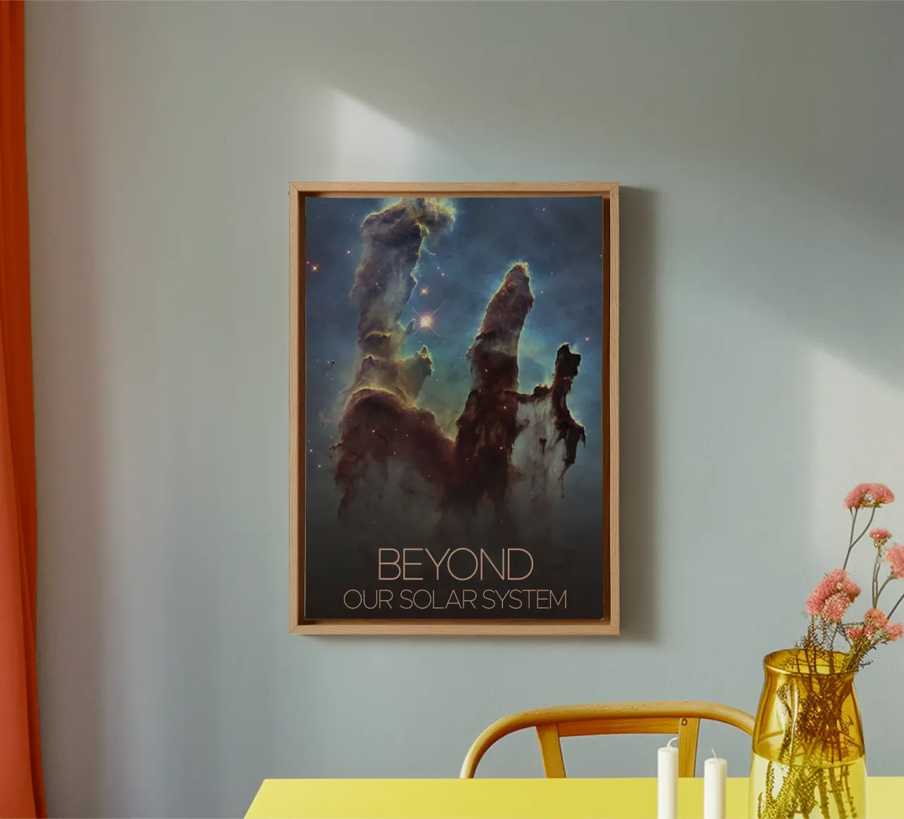 NASA-ruimteposter canvas met Baklijst van 🎁 ARTVI-SHOP