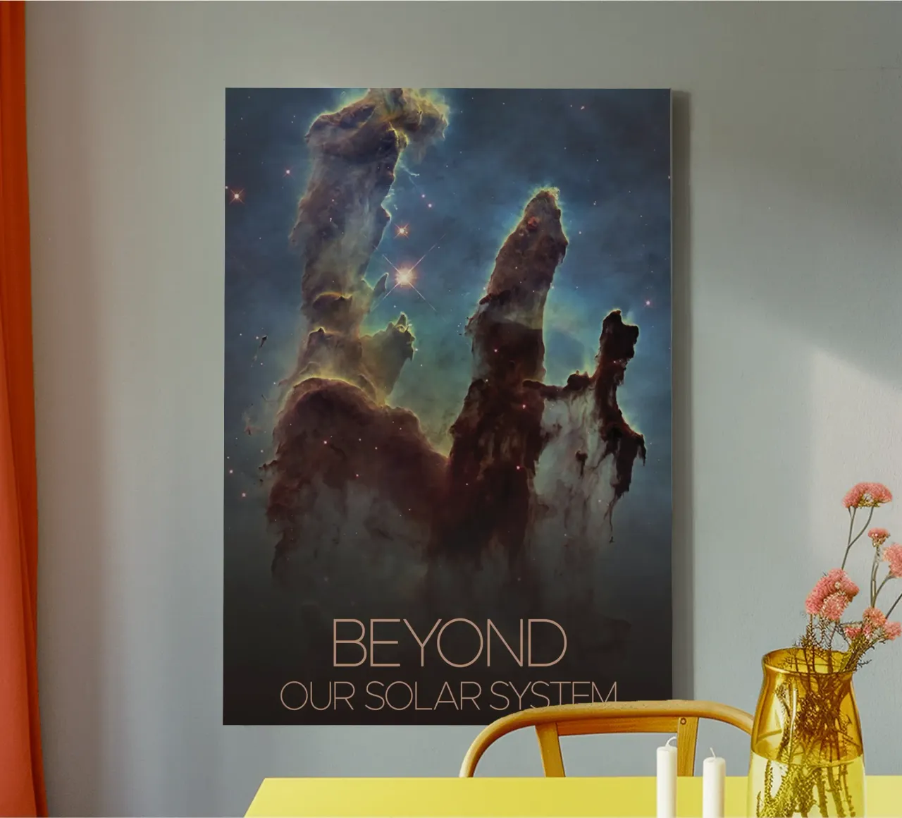 NASA-ruimteposter canvas met Baklijst van 🎁 ARTVI-SHOP