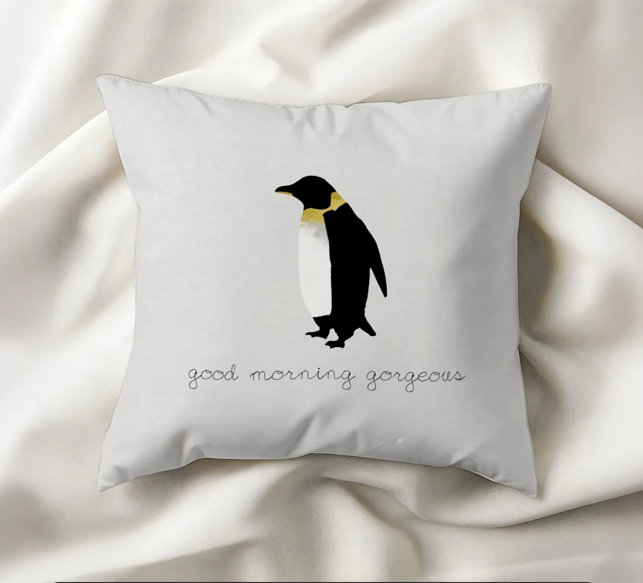 Coppia Citazione Penguin II cuscino da Orara Studio
