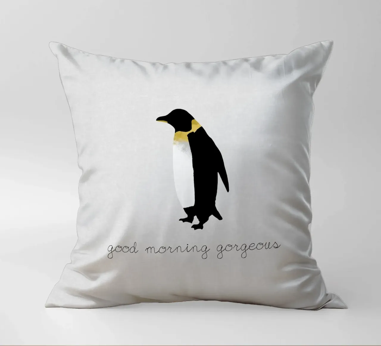 Coppia Citazione Penguin II cuscino da Orara Studio