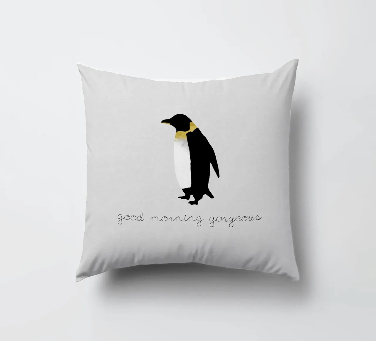 Coppia Citazione Penguin II cuscino da Orara Studio