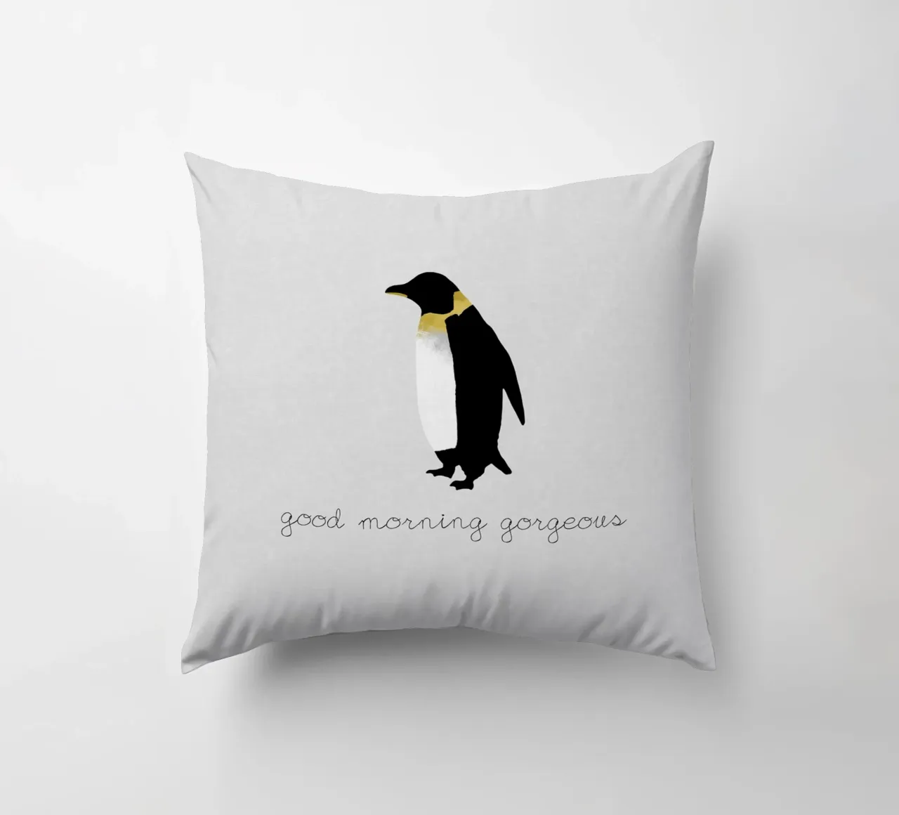 Coppia Citazione Penguin II cuscino da Orara Studio