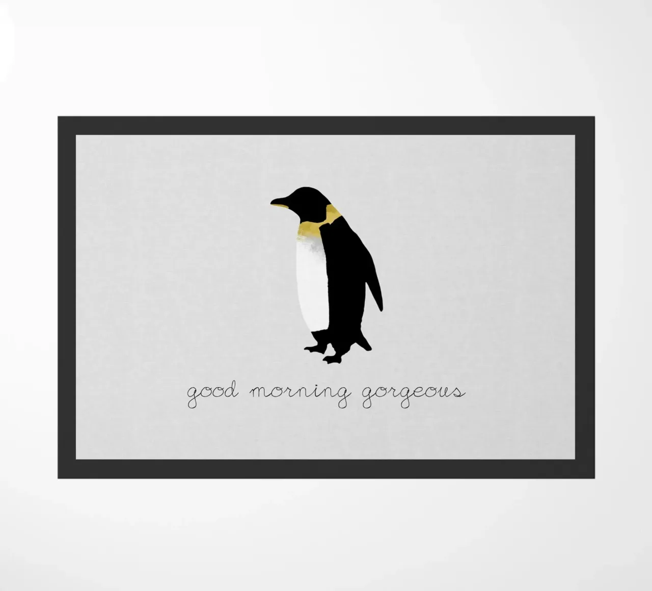 Coppia Citazione Penguin II zerbino da Orara Studio