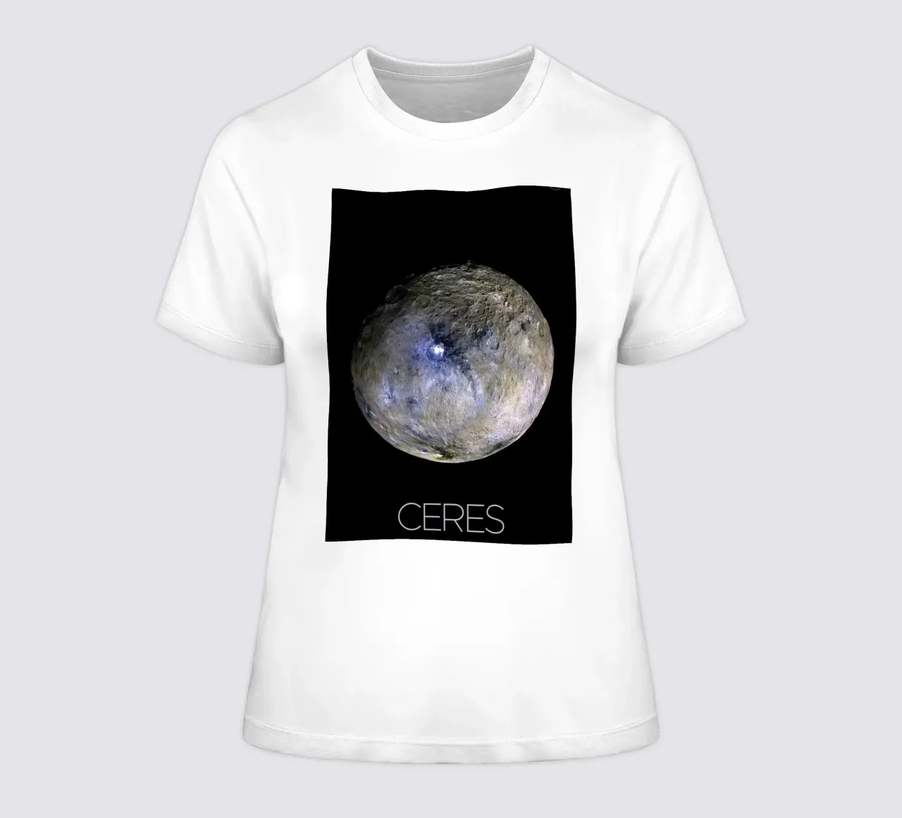 NASA space poster women's fitted t-shirt by 🎁 ARTVI-SHOP