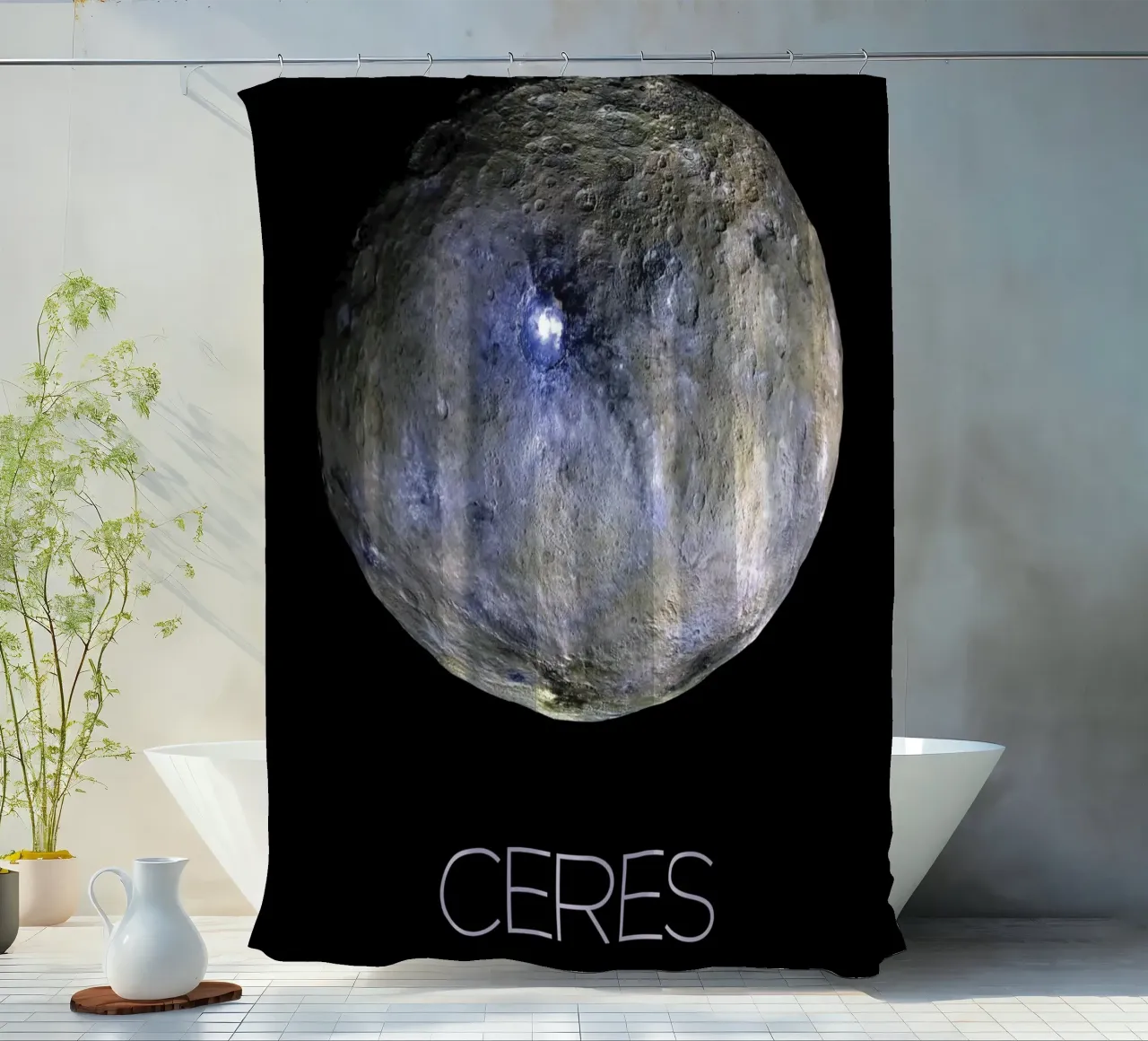 NASA space poster shower curtain by 🎁 ARTVI-SHOP