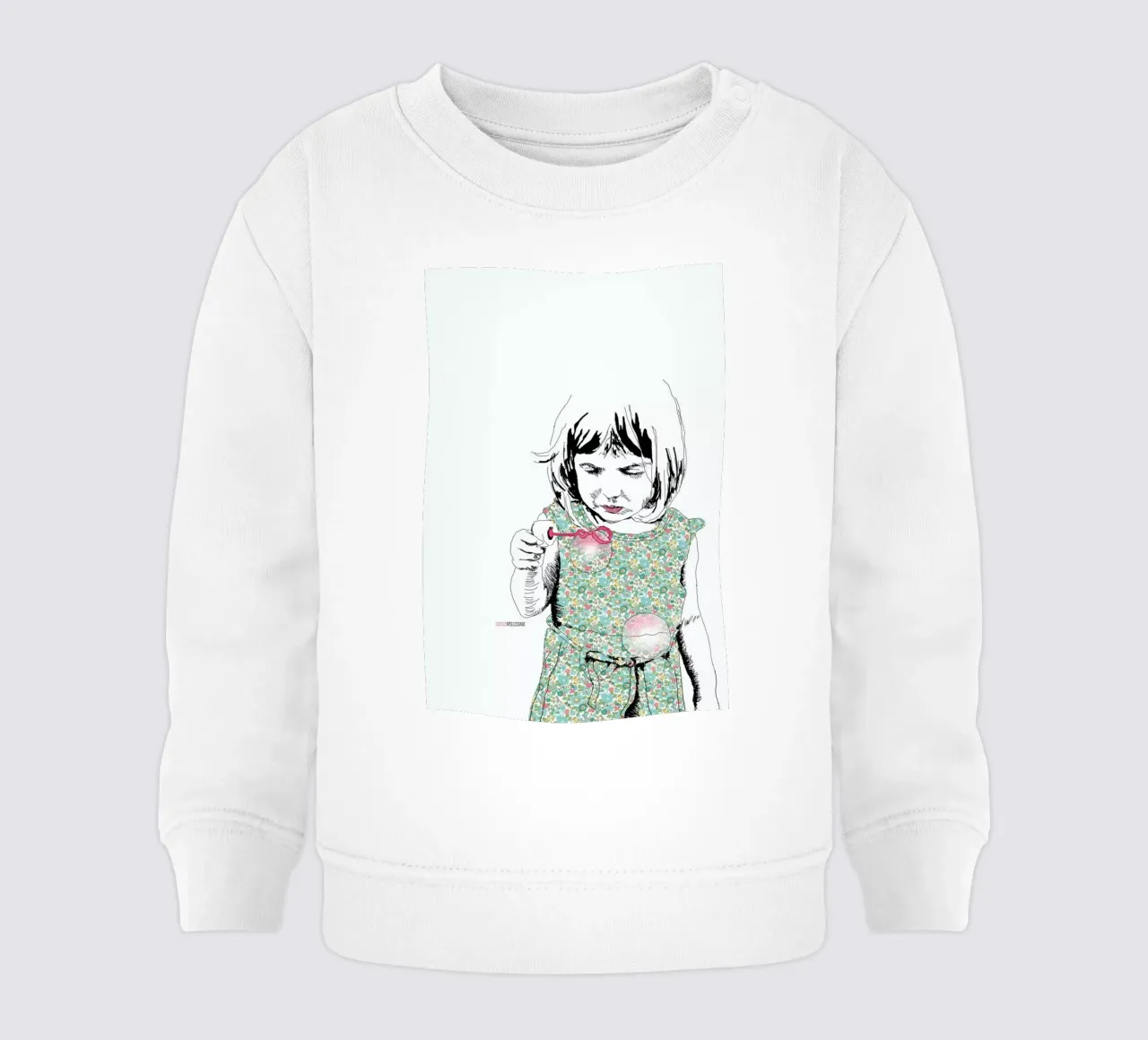 Bubble Girl felpa neonato da La Belette Rose