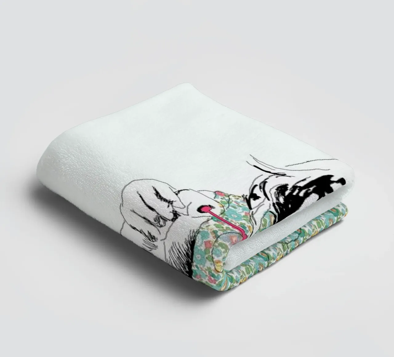 Bubble Girl towel by La Belette Rose