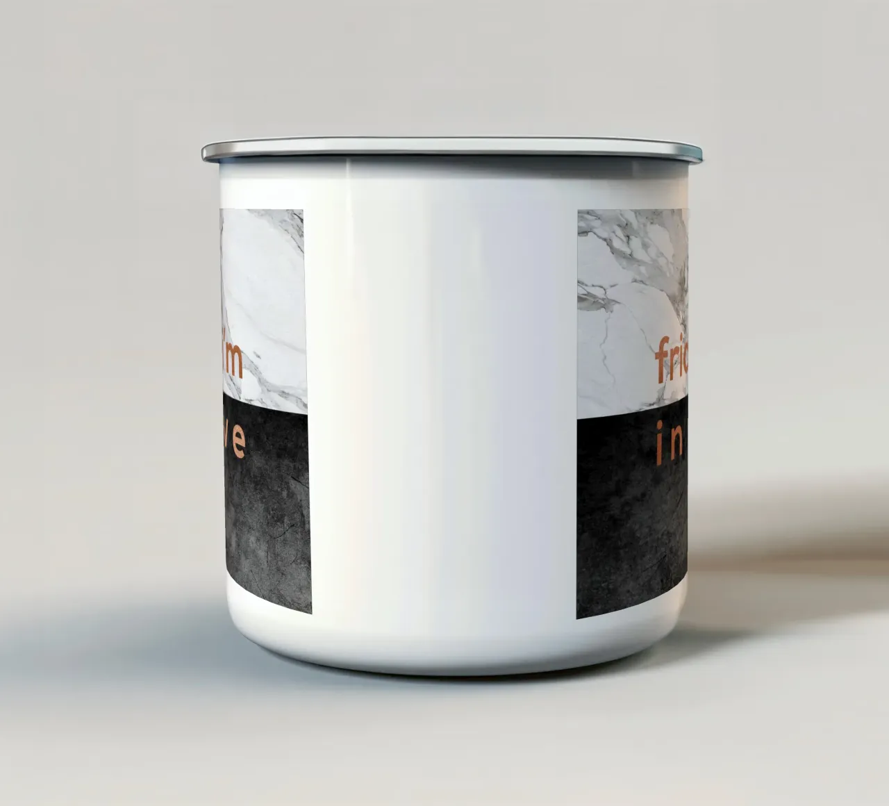 Citazione di venerdì I'm In Love tazza in smalto da Orara Studio