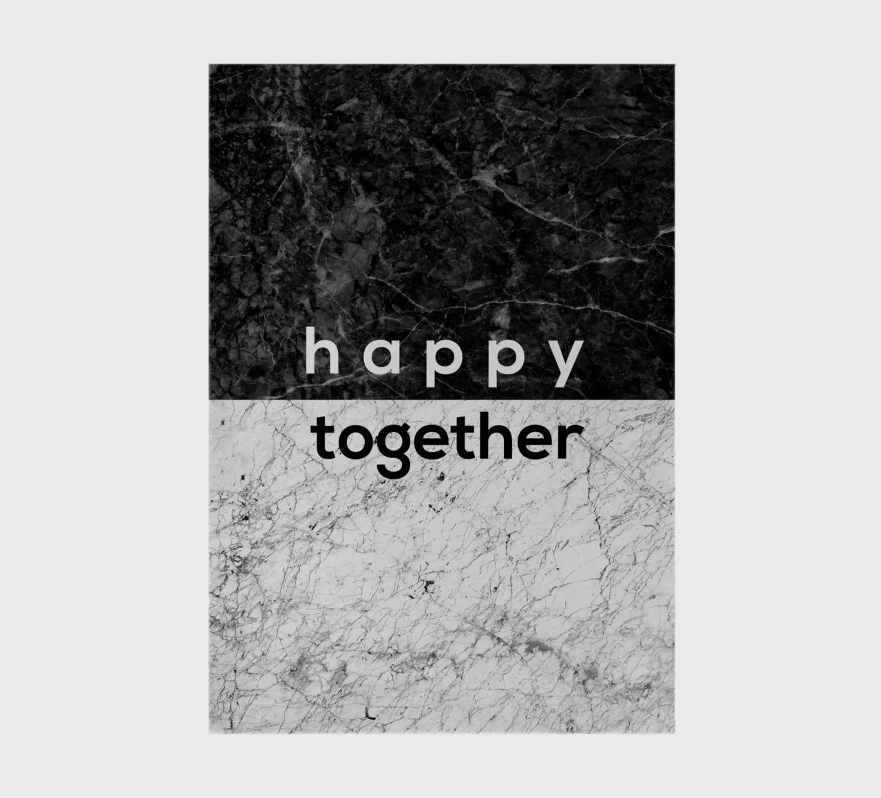 Happy Together Couples Quote notebook by Orara Studio