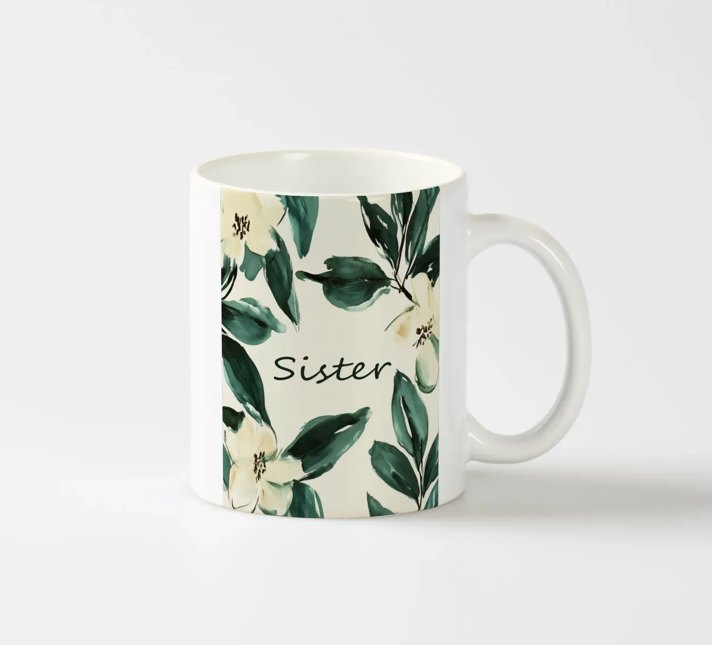 Sister ceramic mug by treechild