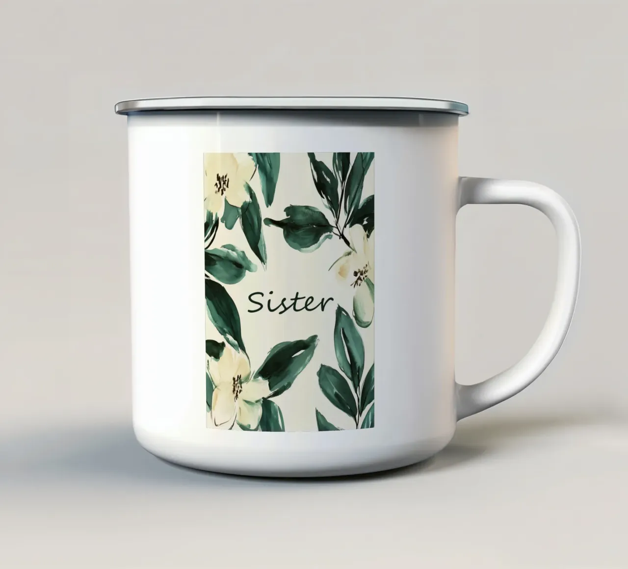 Sister tazza in smalto da treechild