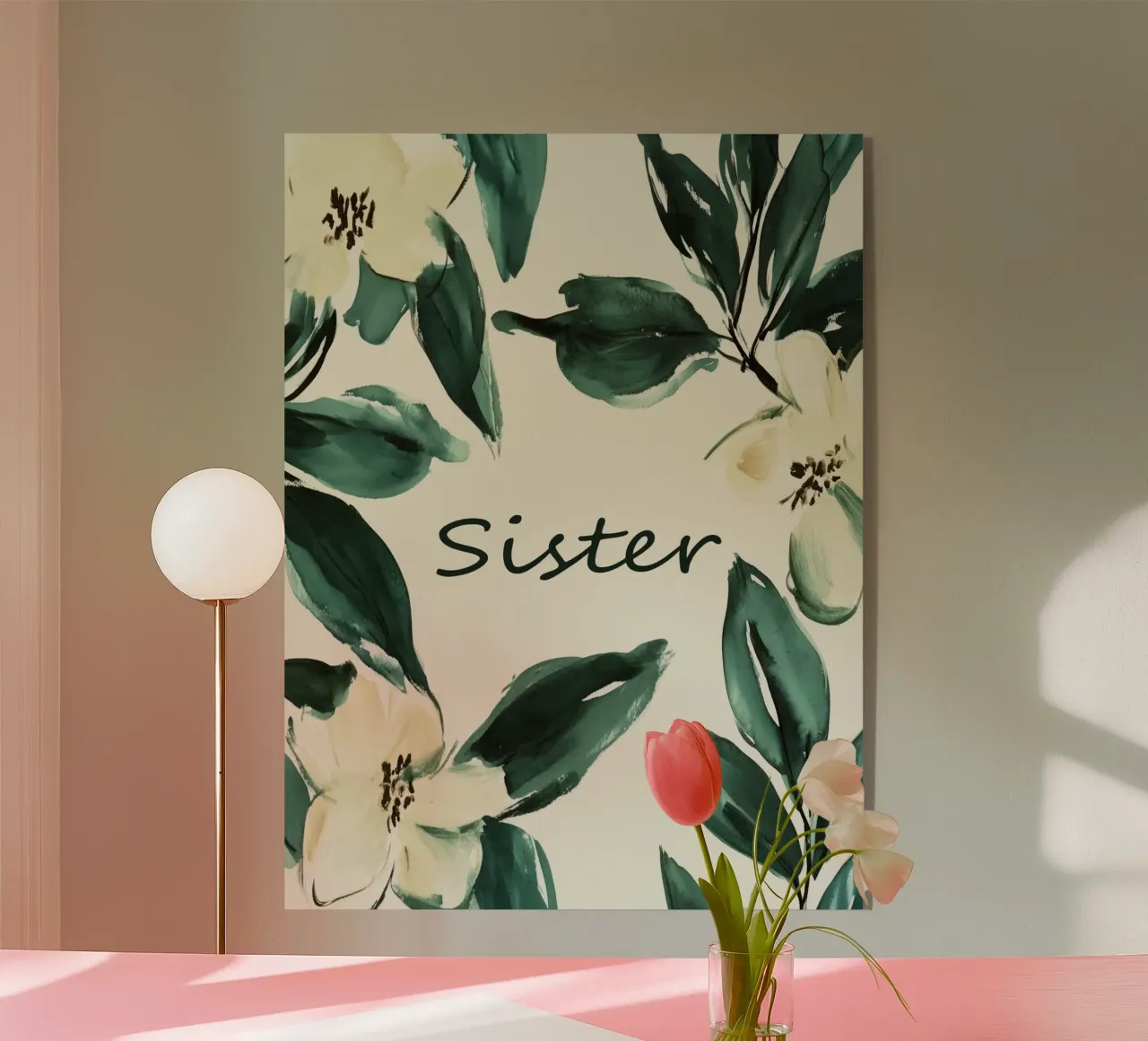 Sister acrylic glass by treechild