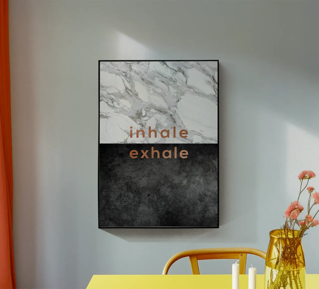 Inhale Exhale acrylic glass by Orara Studio