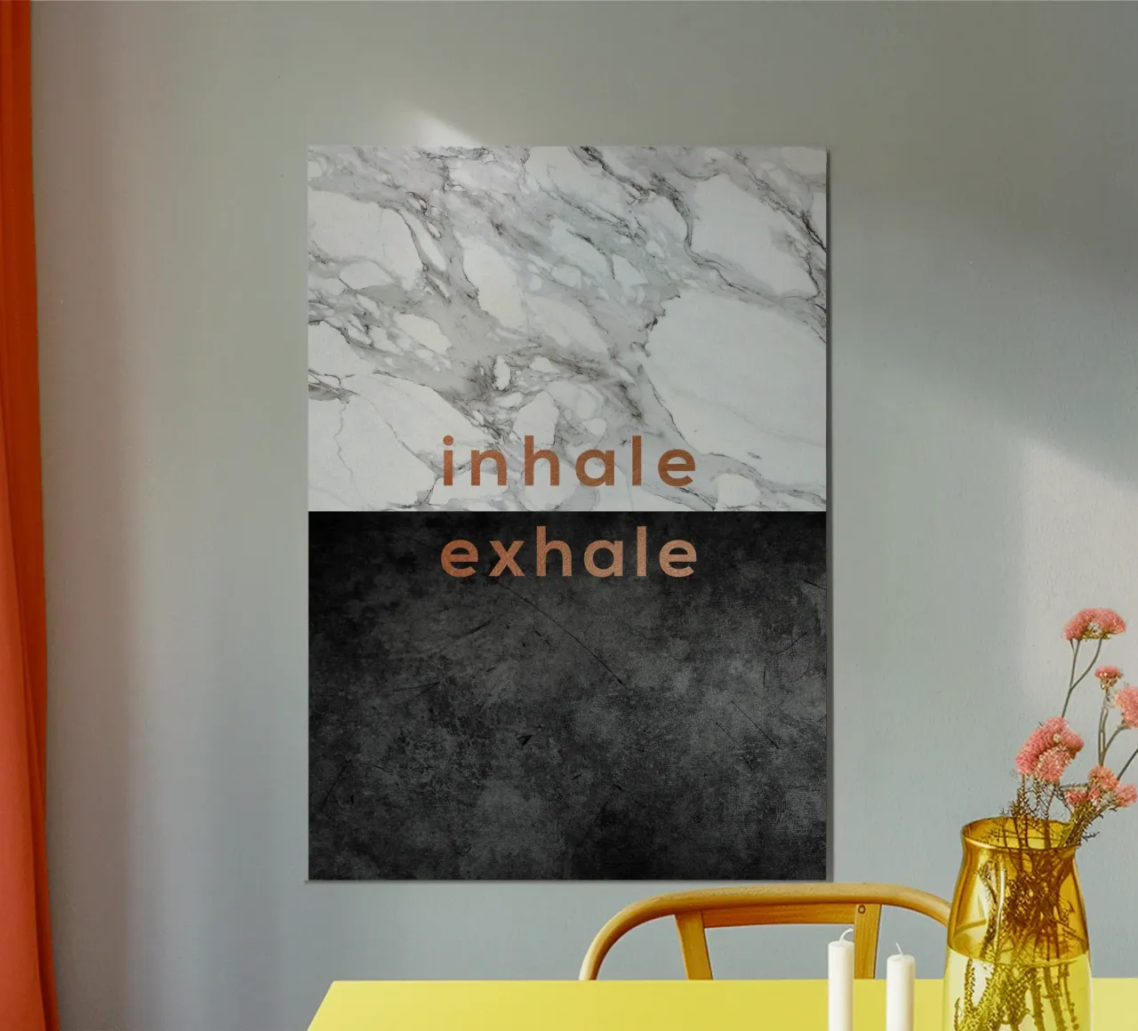 Inspirare Espirare alluminio dibond da Orara Studio