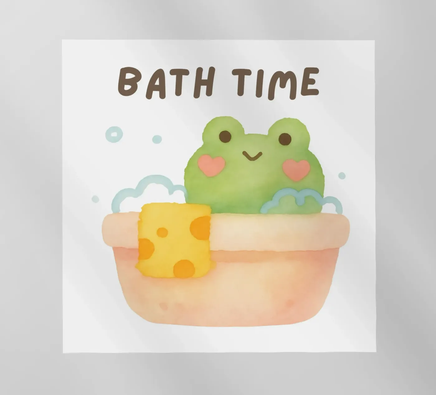 Cute bath time frog pellicola backlit da Sasyall Graphics