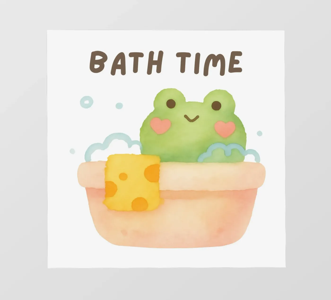 Cute bath time frog pellicola backlit da Sasyall Graphics