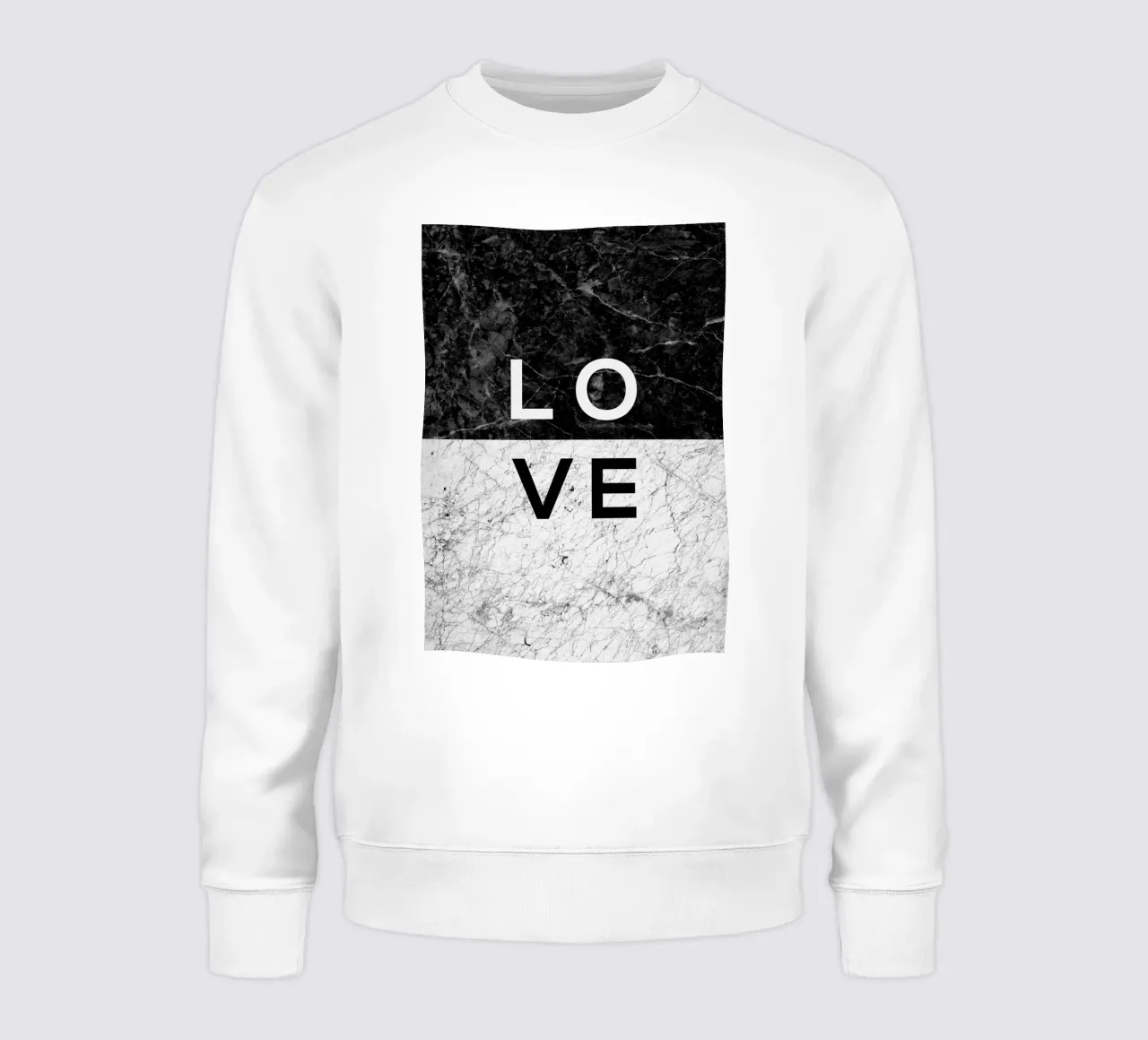 Amore in bianco e nero Citazione felpa da Orara Studio