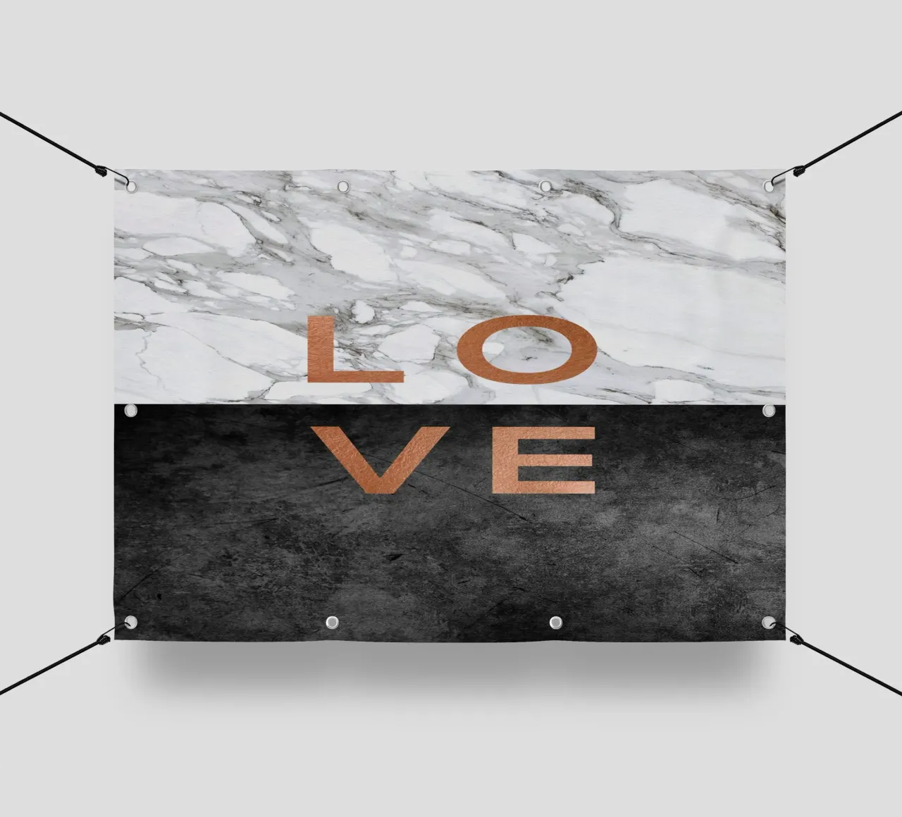Amore Marmo Citazione telo in pvc da Orara Studio