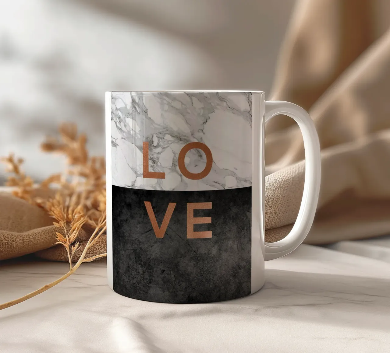 Amore Marmo Citazione tazza in ceramica da Orara Studio