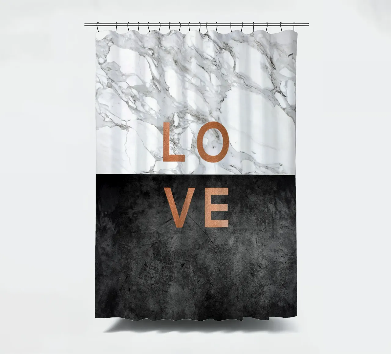 Amore Marmo Citazione tenda da doccia da Orara Studio