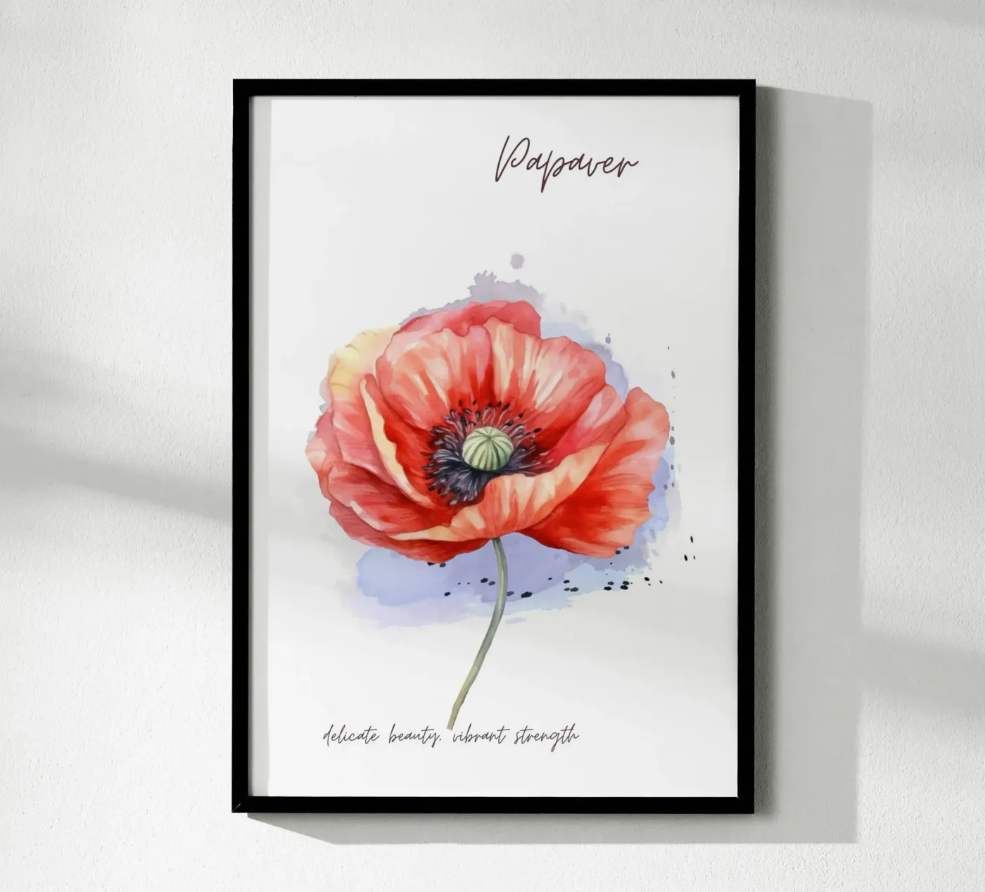 Mohn Poster von Simplicity